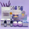 Bath Set Pamper Gifts For Women, Get Well Soon Gift For Her, Lavender Skin Care Gifts Ideas For Mum, Best Friend, Sister, Relaxation SPA Ladies Self Care Hampers, Female Anniversary Birthday Presents