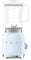 Smeg BLF03PBUK Retro 50's Style Jug Blender with Stainless Steel Blades, 4 Speed Settings and 3 Pre-set Programs, 1.5 Litre, 800W, Pastel Blue