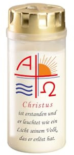 Wiedemann AETERNA Grablicht Osterkerze Christus ist erstanden...