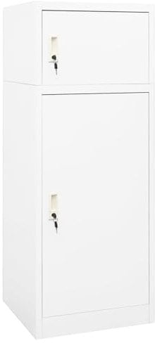 ShCuShan Sattelschrank Weiß Stahlschrank 53x53x140 cm Stahl Sattel Pferd