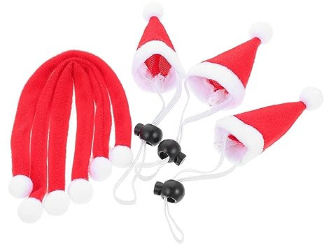 MILISTEN 6 Stück Haustier Weihnachtsmann Mütze Party Mütze Für Hunde Weihnachtsmütze Für Katzen Party Haustier Mütze Weihnachts Hunde Hüte Haustier Cosplay Mütze Haustier Katzen