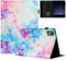 TEDTIKJT Funda para Lenovo Tab M11 11 2024 Tableta Funda PU Cuero Flip Cover Carcasa con Soporte Ranura Tarjetas Protección Carcasa para Lenovo Tab M11 Tableta Carcasa,Mármol Galáctico Azul Púrpura