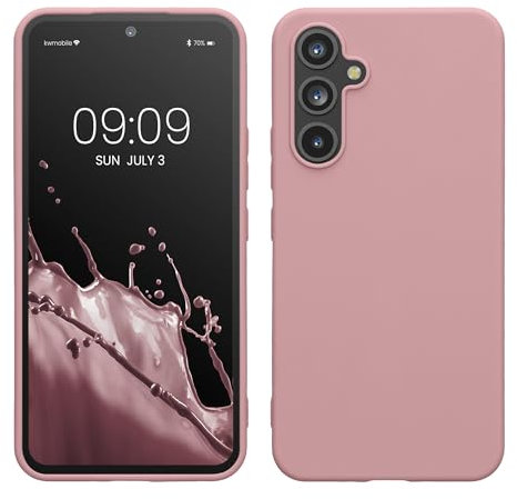 kwmobile Housse Compatible avec Samsung Galaxy A54 5G Coque - Housse de téléphone Protection Souple en Silicone - Rose Ancien