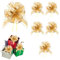 cobee Geschenk Schleife, 6 Stück Große Geschenkschleife 15cm Ziehschleife Große Pull Bow Geschenkbänder für Geschenkverpackung Auto Deko, Dekoschleifen für Hochzeit Geburtstag Weihnachten (Gold)