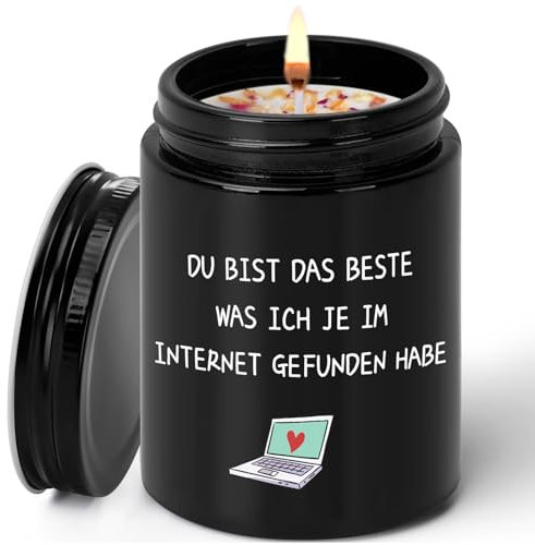 Valentinstag Duftkerze Geschenk für Ihn, 9oz Lavendel Duftkerze Geschenke für Ihn vom Freundin,Lustige Valentinstagsgeschenk für Ihn Männer Ehemann, Geschenke für Männer Ihn an Valentinstag Geburtstag