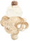 NOLITOY 1satz Langhaar-wig Mit Beanie Und Abnehmbaren Haaren Für Damen Lange Wellige Perücke Weiß Mit Goldenen Haaren Für Cosplay Und Partys
