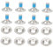 Qianly Snowboard Bindung Schraube Set Feste Ski Zubehör Montage Schrauben Befestigungen