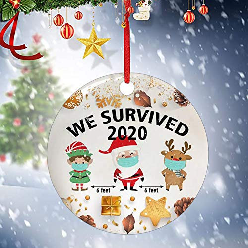 Weihnachtsschmuck 2020, Weihnachtsschmuck, Masken-Souvenir, Baumschmuck für Weihnachtsbaum, Party, Dekoration, Weihnachtsdekoration, Heimdekoration, 1 Stück