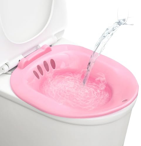 Sitz Bath Portable Bidet Toilet Seat Portable Bidet for Toilet Bidet Attachment Fits Universal Toilets for Postpartum Wounds, Hemorrhoids, Perineal Care,Portable Bidet