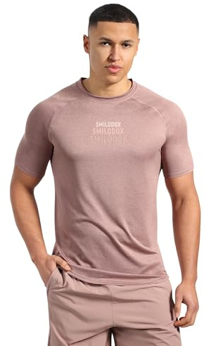 SMILODOX Slim Fit T-Shirt Powerfit Triple Herren, Atmungsaktives Kurzarmshirt, Schnelltrocknendes, strapazierfähiges Funktionsshirt für Laufen, Gym & Sport, Kompressionsshirt mit Rundhalsausschnitt