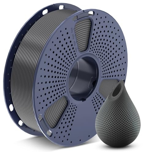 SUNLU PETG Grau Filament 1.75 mm, 3D Drucker Filament Grau PETG 1KG | Hohe Festigkeit & Zähigkeit PETG 1KG Spule (2,2 lbs) für Meisten 3D Drucker, Maßgenauigkeit +/- 0,02mm, Grau 1000g