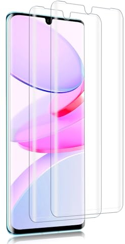 VideoSecu 2 Pièces Verre trempé pour Huawei P30 Pro, 0,33mm Couverture 3D Anti-Rayures Vitre Protection, Dureté 9H, Toucher sensible Protection écran, HD Sans Bulle Huawei P30 Pro Protection D'écran