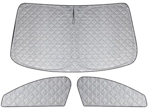 Sonnenschutz Auto Frontscheibe Ersatz für Audi A3 8Y 2020-2026, 3 Teilige Luxus Technology Thermomatte, Aluminiumfolie Faltbar Sonnenblende, Verdickt Sonnenschutz Frontscheibe Abdeckung
