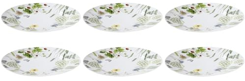 GILDE Porzellan Speiseteller/Essteller 26.5 cm Wild Flowers (27 centimeters, 4, stück)