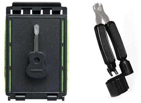 Quesuc 2 Pezzi Corde Chitarra Elettrica Strumenti Riparazione Chitarra Pulitore Corde Pulizia Tastiera Cambio Corde Accessori Chitarra Plastica Per Corde Chitarra, Mandolino, Ukulele, Basso