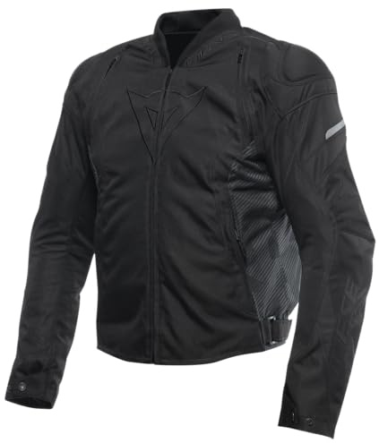 Dainese - Avro 5 Tex Jacke, Motorradjacke aus Stoff, mit Protektoren an den Schultern, für Herren, Schwarz, 50 | Wasserdicht