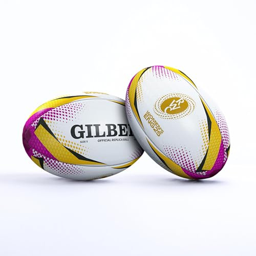 Ballon de Rugby Mondial 2025 Réplique Officielle Gilbert, Taille 5 - RWC 2025 Réplique