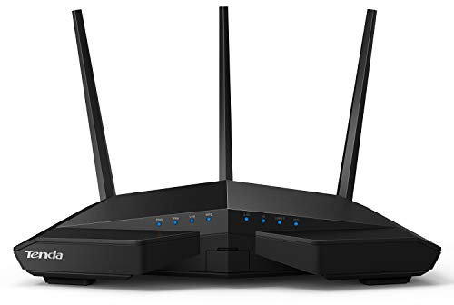Tenda AC18 AC1900 Dual Band Wireless Router, 3 External Antennas, Beamforming+ Technology, USB 3.0, UK Plug, Ultra AC1900