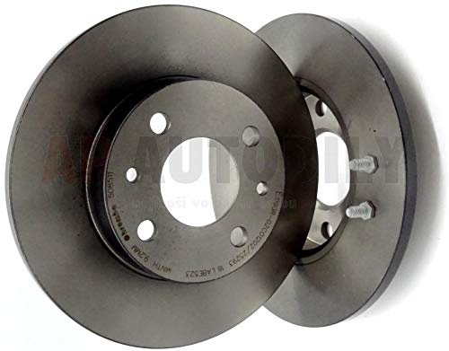 Brembo Brake Discs 08.5085.11 Brake Disc Disc Brakes (x2) for Ford KA (RU8) for Fiat 500 (312) for Alfa Romeo 145 (930)