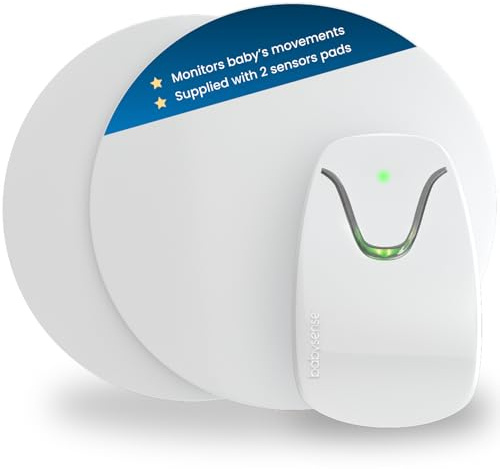 Babysense 7 Baby Sleep Breathing Movement Monitor for Newborn and Infants, No WiFi, Non Wearable, Non Contact Monitor with 2 Under-Mattress Sensors for Full Crib Coverage, FSA Baby Monitor