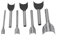 7 Stücke Halbrunde Cutter, Leder Handwerk Halbrunde Cutter Punch Strap Gürtel Brieftasche Und DIY Handarbeit Werkzeuge Set 10-40mm