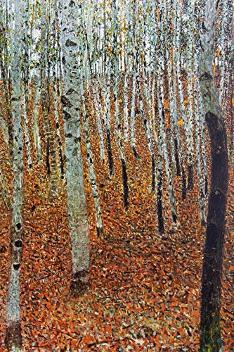 1art1 Gustav Klimt Birkenwald, 1903 Selbstklebende Fototapete Poster-Tapete 180x120 cm