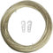iGadgitz Home U6940 - Cuerda Tendedero Ropa Exterior de Acero Recubierta de plastic Cable Tendedero Hilo Para Tender Ropa, Jardín, Pared. - Oro - Longitud 30m