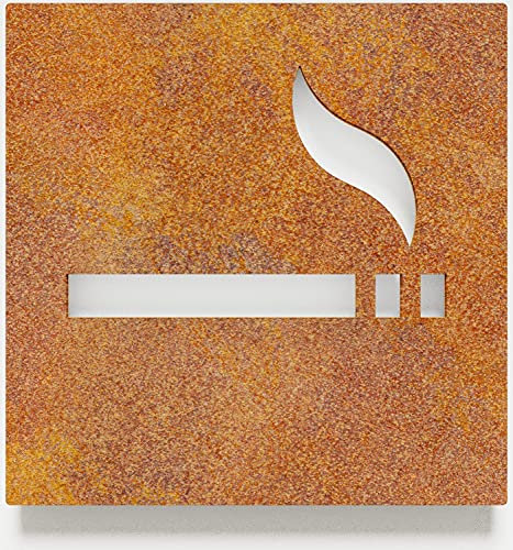 Panneau d'information vintage fumer est permis - autoadhésif et facile à nettoyer - Panneau d'information - H.23.R