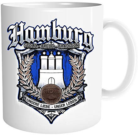 Uglyshirt89 Für Immer Hamburg Tasse | Kaffeetasse Teetasse Geschenk Sport Fussball Stadt Fan