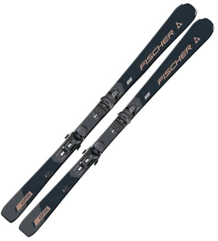 Damenski Ski Alpinski Carvingski On-Piste-Rocker - Fischer Aspire SLR - 150cm - inkl. Bindung RS9 SLR Z3-9 - All Mountain Ski - geeignet für Einsteiger bis Fortgeschrittene