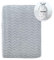 CREVENT 75X100cm Kuschelige, Flauschige, warme Fleece-Babybettdecke für Unisex-Säuglingskleinkind-Krippenkinderwagen (Wellengrau)