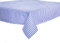 texpot Landhaus Tischdecke 140 x 360 cm blau-weiß Kariert 5 mm Karo 100% Baumwolle
