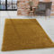 HomebyHome Shaggy Teppich Läufer Flur 80 x 250 cm - Shaggy Teppich Hochflor Goldfarbe Extra Weich und Flauschig - Bettvorleger Teppiche für Schlafzimmer - Waschbarer Küchenläufer - Carpet, Halı