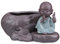 Pot De Fleur Hydroponique En Argile Violette Jardinières Succulentes Planteur Vase à Fleurs Décoratif Vase à Fleurs Zen Pot De Fleur Bouddha Petit Moine Céramique Jardin Zen Cactus