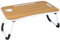 Taylor & Brown Laptop Bed Table Lap Standing Desk for Bed and Sofa Breakfast Tray Foldable Folding Serving Coffee Tray Notebook Stand Reading Holder for Couch Floor Kids (Brown)