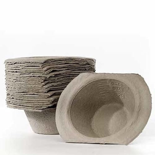 Purple Turtle Disposable Sick Bowls - Disposable Pulp Sick Bowls with Rim | 1000ml | Pack of 50