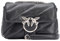 Pinko Damen Love Mini Puff Cl Sheep Nappa Tasche, Z99o_schwarz-Old Silver