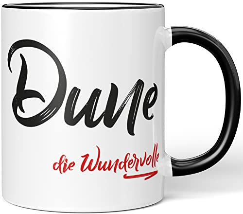 JUNIWORDS Tasse, Dune, die Wundervolle, Schwarz (5227162)
