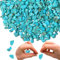 XIANNVXI Blauer Türkis 400pcs Perlen zum Auffädeln Kristalle Perlen Kristall Steine Perlen für Armbänder Ketten Ohrringe Schmuck Machen Crafting Unregelmäßige Gebohrt DIY Edelsteine 5-8mm