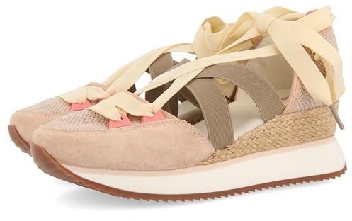 Sneakers Abiertos Blancos con CUÑA para Mujer SAMOBOR