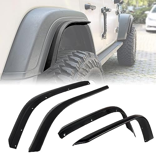 CKPEOR Vordere & hintere Kotflügelverbreiterungen für 2018-2023 Jeep Wrangler JL & JLU Unlimited & 2/4 Türen, Radverbreiterungen Liner (passen nicht zu High Clearance Fender Flares)