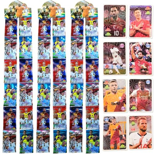 LabDip Football Collectibles Trading Cards,World Cup Star Cards, Football Stars Card Games Trading Cards Favorite for Fans, Children and Adults 36 Pack / 288 PCS