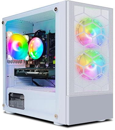STGsivir PC Gamer Fixe,Ordinateur Gaming, RX 5600 XT 6Go GDDR6,Core i5 jusqu'à 3.6GHz-16Go RAM, 512Go SSD, 600M WiFi, BT 5,0, RGB Fanx3, W10H64