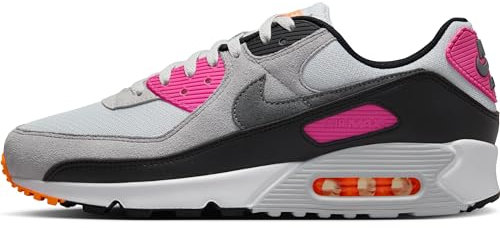 Nike Men's Air Max 90 Trainers, Pure Platinum Cool Grey Alchemy Pink, 9 UK