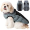 Savlot Hundejacke Winterweste Jacken Hundemantel Hundepullover Haustier Skifahren Kostüm Ärmellose Baumwolle Gepolsterte Weste Mit D-Ring (3XL, Blau)