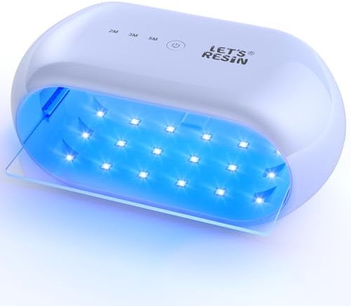 LET'S RESIN Zweiseitige UV Lampe Resin, Längere Zeit Einstellung (2m,3m,5m), Große UV Lampe für Harz, DIY Craft Dekoration