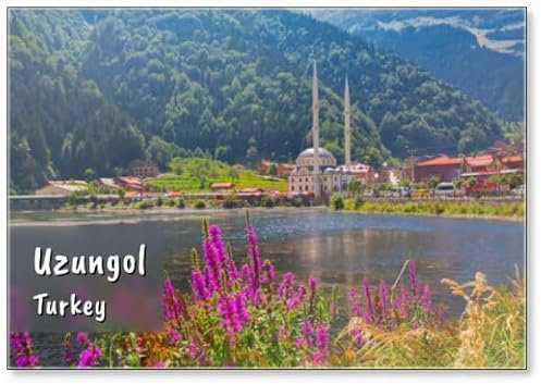 Westh Turkey Uzungol Karadeniz Trabzon National Park Naitonal Geographic Yayla Mounatin Lakeuzungol Panorama, Design 2, Kühlschrankmagnet