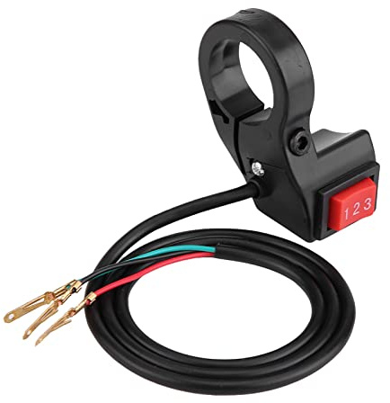 22mm 7/8in Handlebar Electric 3 Speed Module Schalter für Motorrad, E-Bike, Roller – Kompakt & Leicht, Einfache Installation