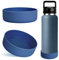 Housse de Protection antidérapante en Silicone pour Bouteille d'eau Yeti Rambler 36 oz (Bleu Nordique, Lot de 2)