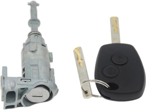 barillet serrure de portière avant gauche Compatible Renault Clio 3 Modus Master 3 Twingo 2 Kangoo 2 Movano B avec 2 clé